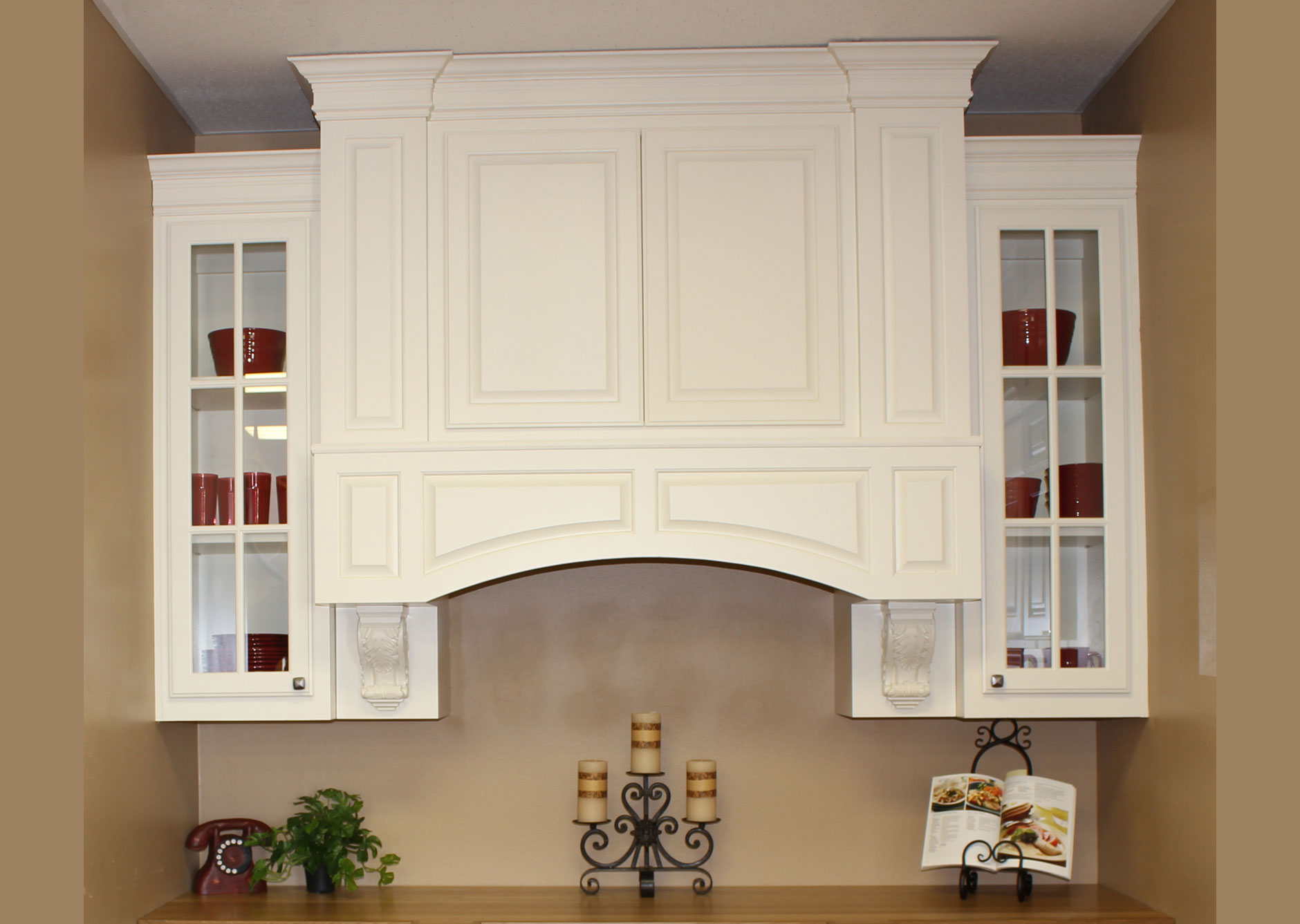 Custom Vent Hoods Burrows Cabinets Central Texas Builder Direct   Painted Elite Vent Hood IMG 2808 