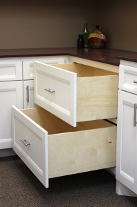 Large pot and pan drawers by Burrows Cabinets