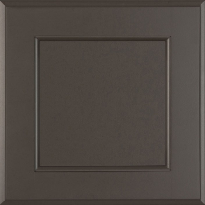 Burrows Cabinets' Cameron flat panel door in Umber