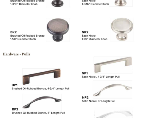 Burrows Cabinets 2018 door hardware options