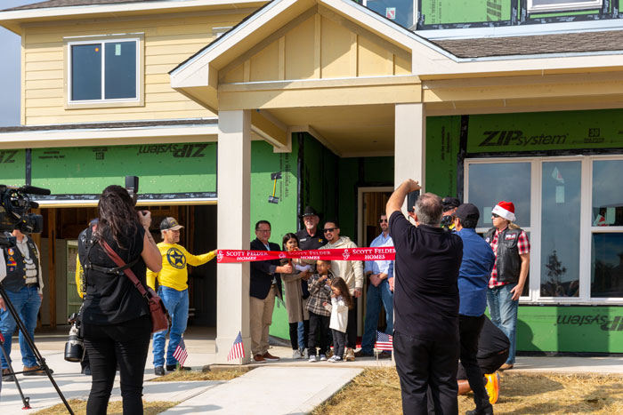 Operation Finally Home Blackhawk Ribbon Cutting