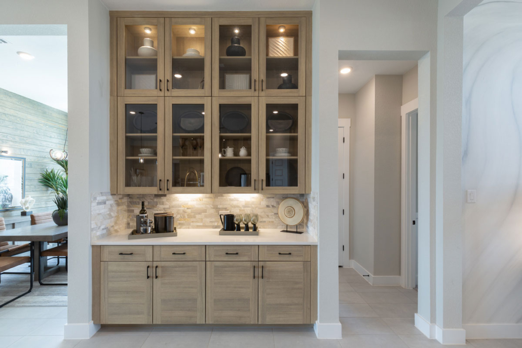 Built-in dining buffet cabinets in EVRGRN Laurent