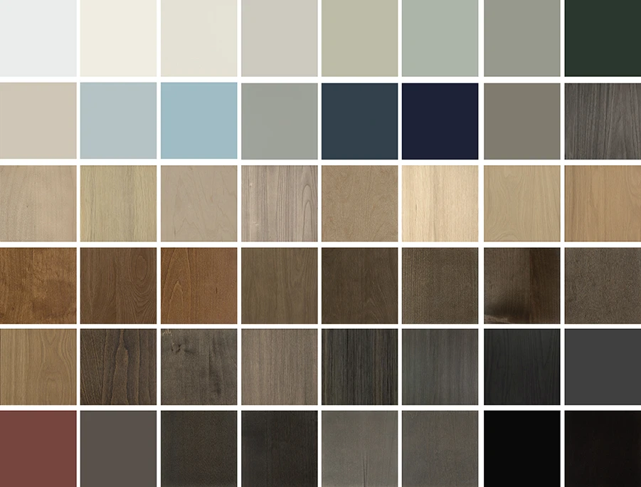 Burrows Cabinets paint, stain EVRGRN color options