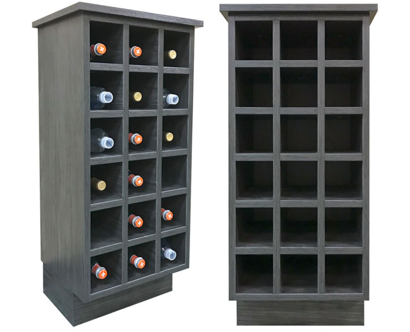 Burrows Cabinets EVRGRN cube wine rack