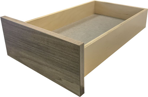 EVRGRN Drawer Box side view with Linen interior