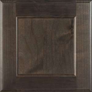 Burrows Cabinets' flat panel door in Clear Alder Driftwood