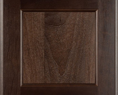 Burrows Cabinets flat panel door in Clear Alder - Kona