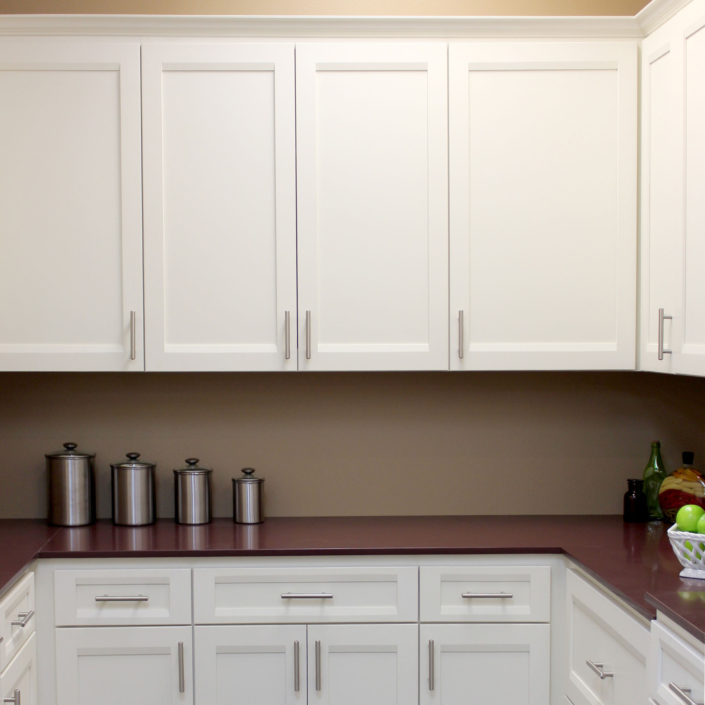 Burrows Cabinets' full overlay kitchen with Briscoe doors