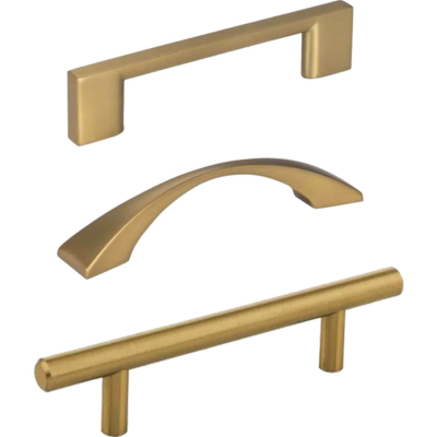 Burrows Cabinets' gold hardware options