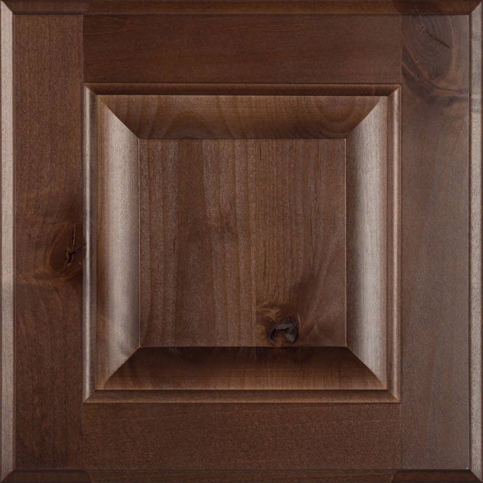 Burrows Cabinets' knotty alder raised panel door in Barbado