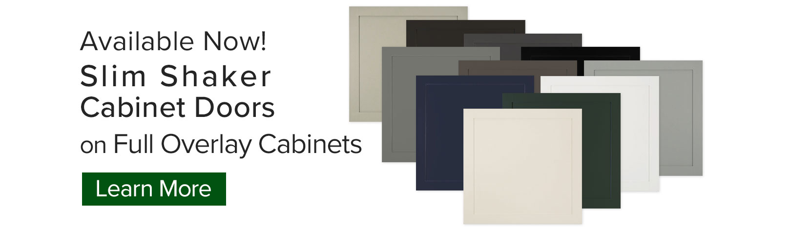 Slim Shaker door styles now available from Burrows Cabinets